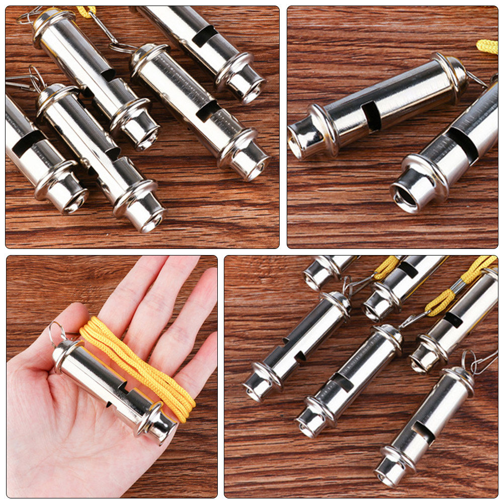 Emergency Whistle Loud - 3Pcs Outdoor Survival Whistle Stainless Steel