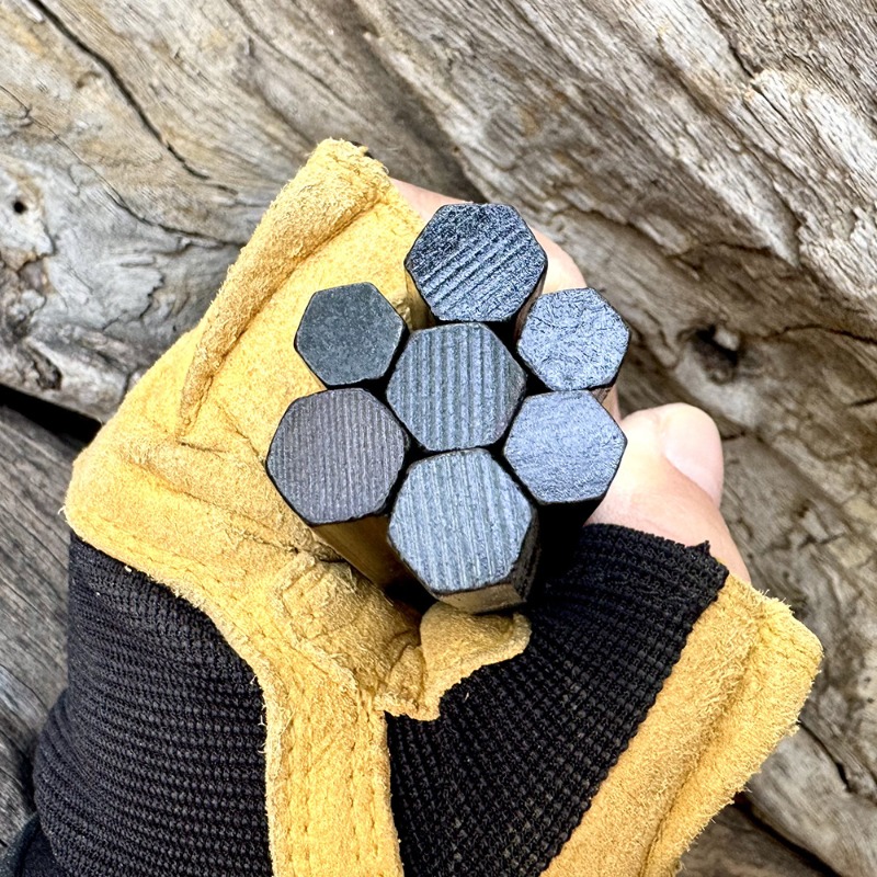 Hand Woven Rope Hexagonal Flin - Fire Starting Kit 评论和价格