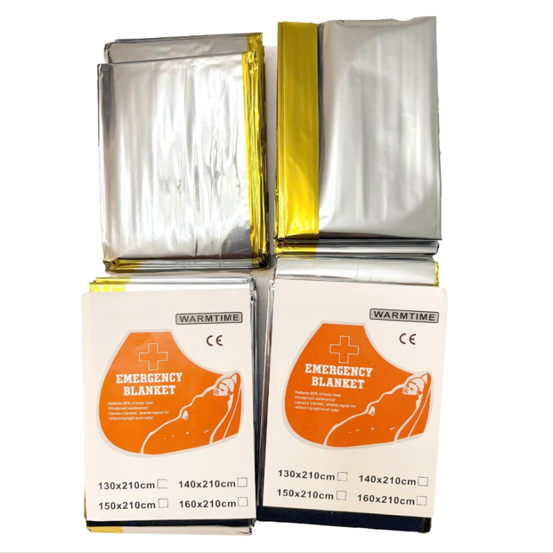 4 Pack Gold Silver Mylar Emerg - Survival Blanket Reflective 评论和价格