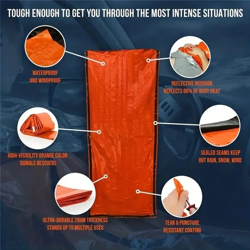 Emergency Sleeping Bag Ultra W - Emergency Mylar Tent 评论和价格