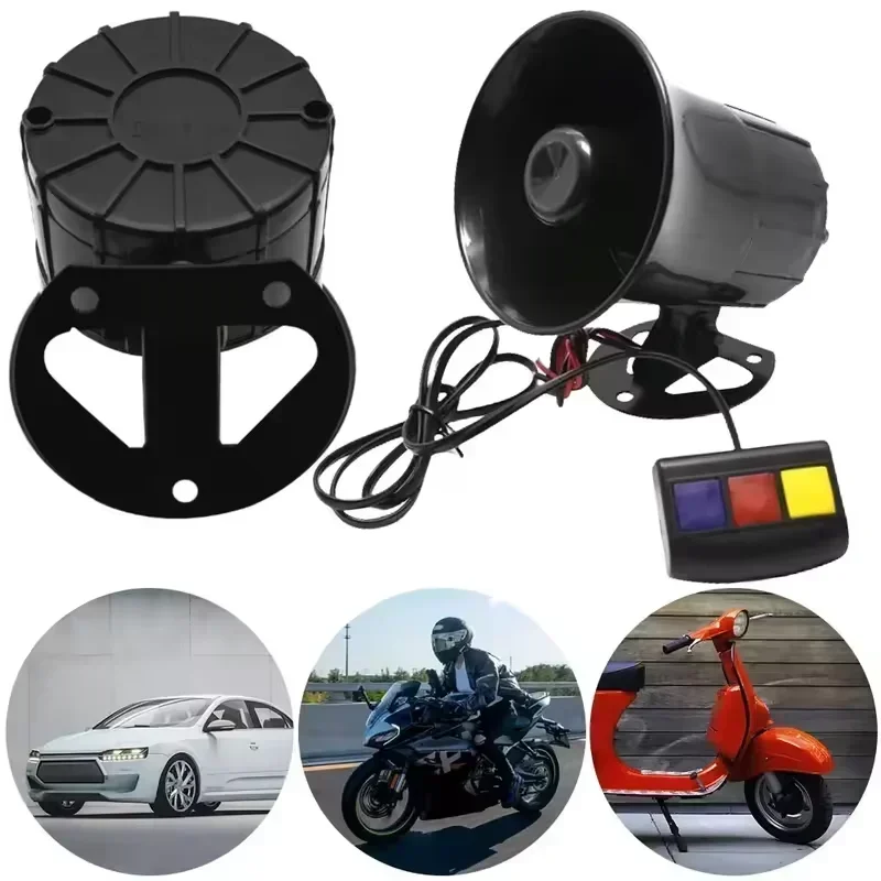 12V 3 Tone Sound Loud Car Horn - Emergency Whistle Loud 评论和价格