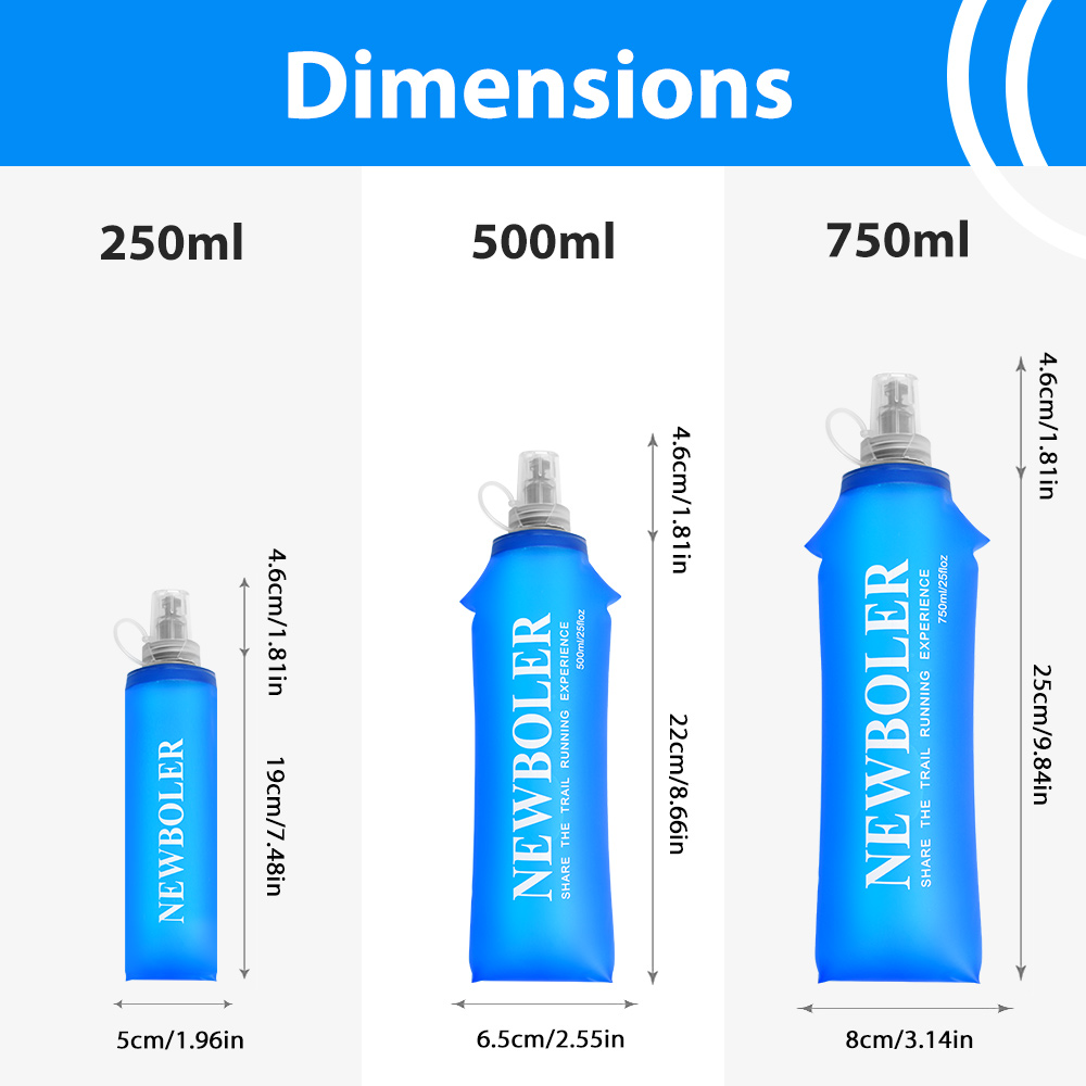 750ML Water Bottle TPU Folding - Water Bag Collapsible 评论和价格